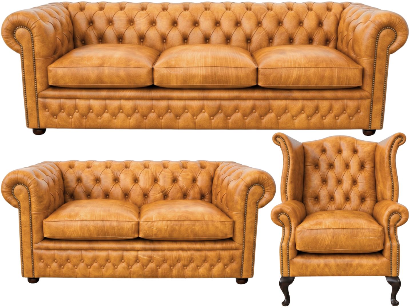 The Kensington Chesterfield 3 Piece Suite