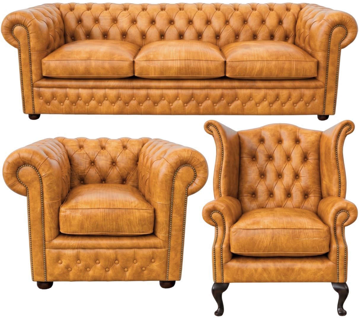 The Kensington Chesterfield 3 Piece Suite