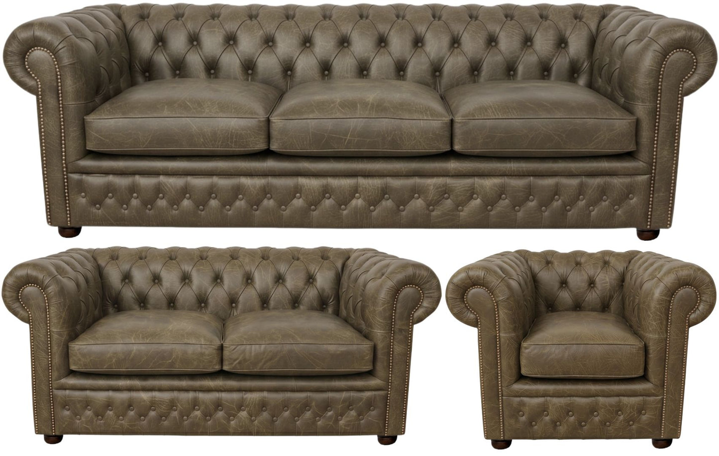 The Kensington Chesterfield 3 Piece Suite