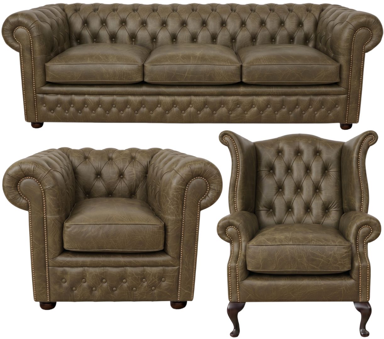 The Kensington Chesterfield 3 Piece Suite