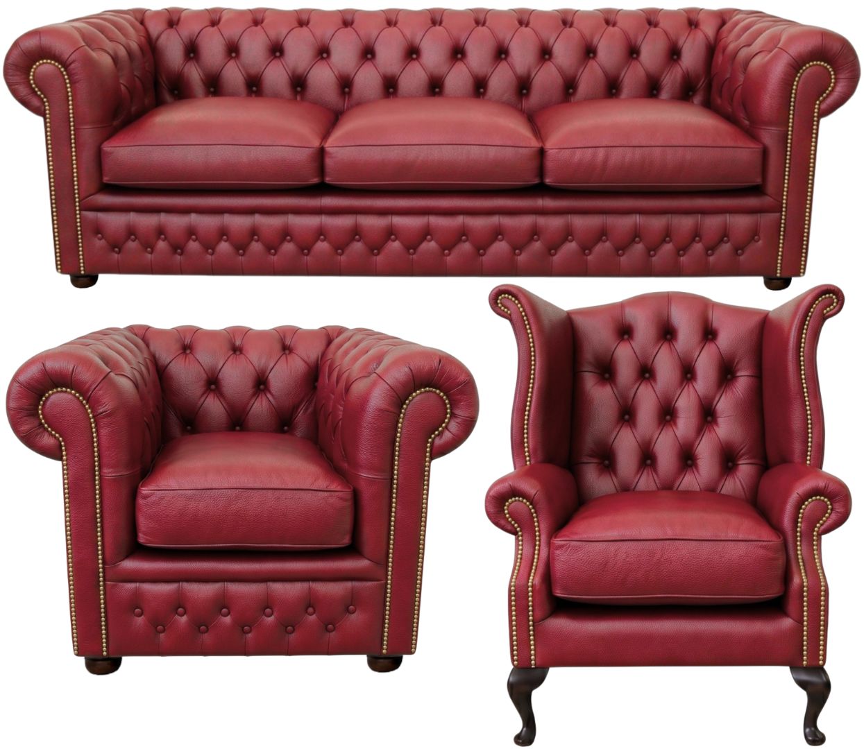 The Kensington Chesterfield 3 Piece Suite