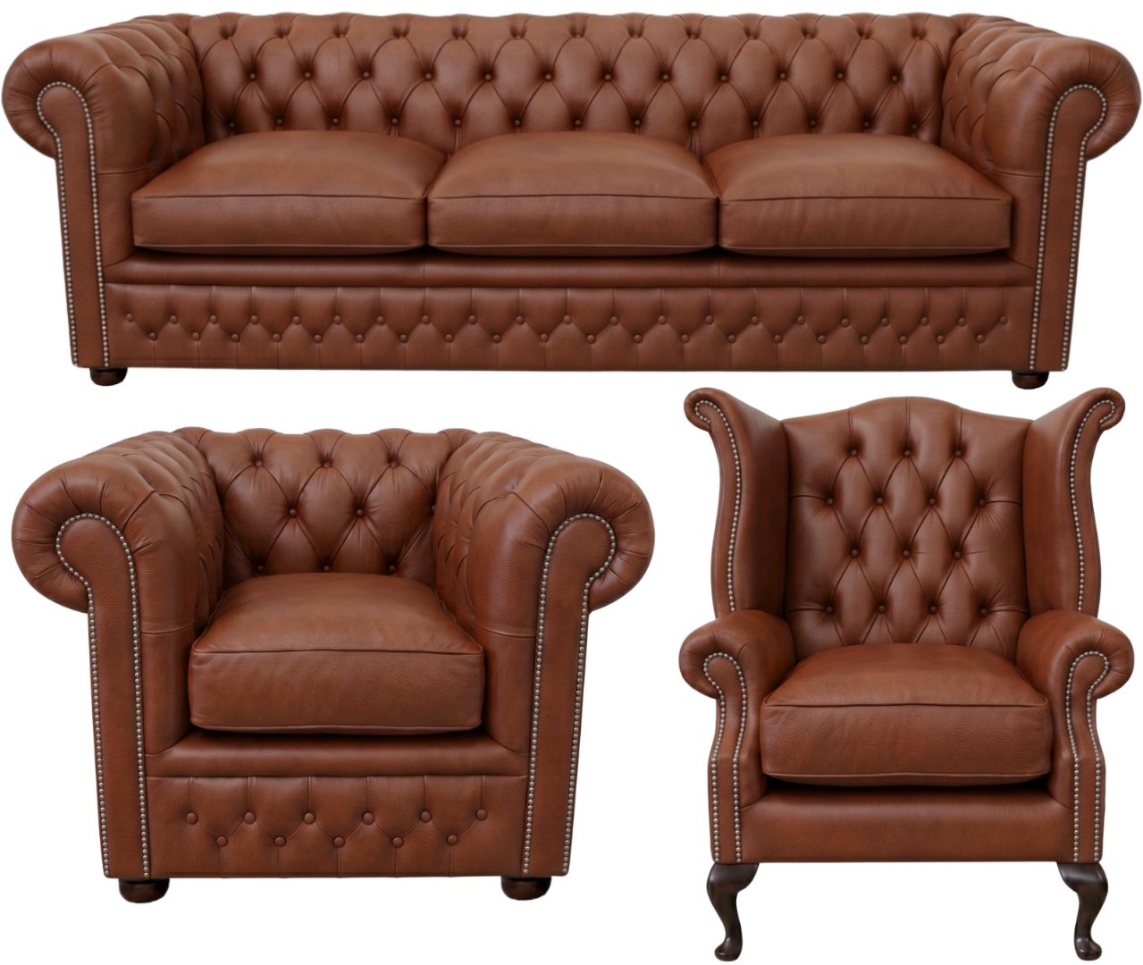 The Kensington Chesterfield 3 Piece Suite