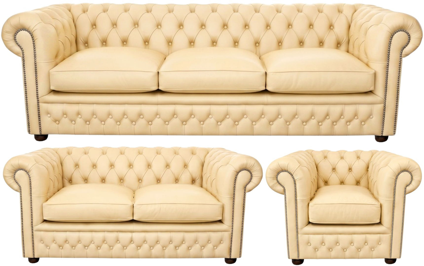 The Kensington Chesterfield 3 Piece Suite