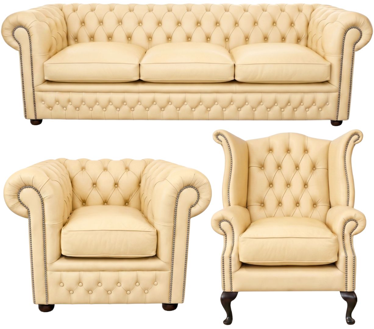 The Kensington Chesterfield 3 Piece Suite