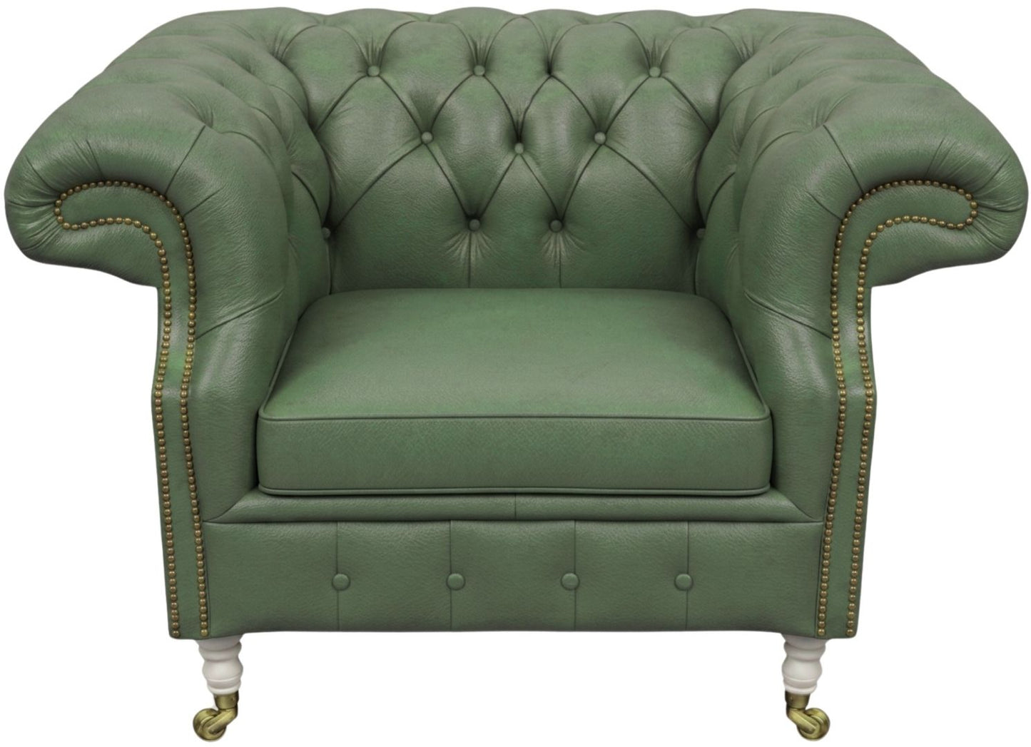 The Mayfair Handmade Leather Chesterfield Club Chair – British Made Armchair