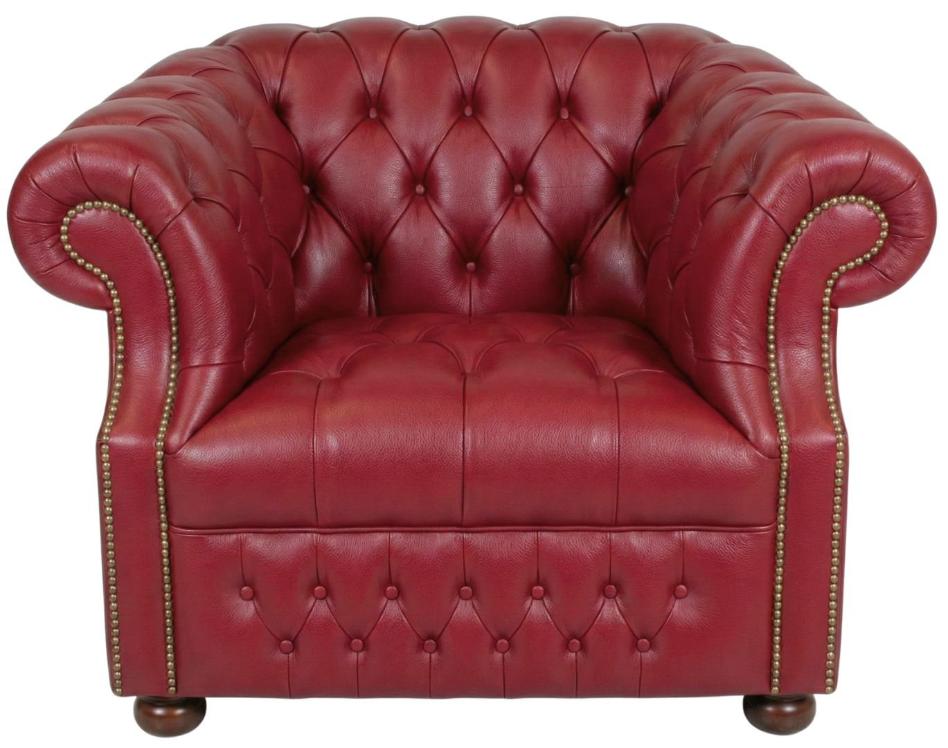 Rothwell Club Chair Seater Leather Chesterfield Sofa | Fully Tufted