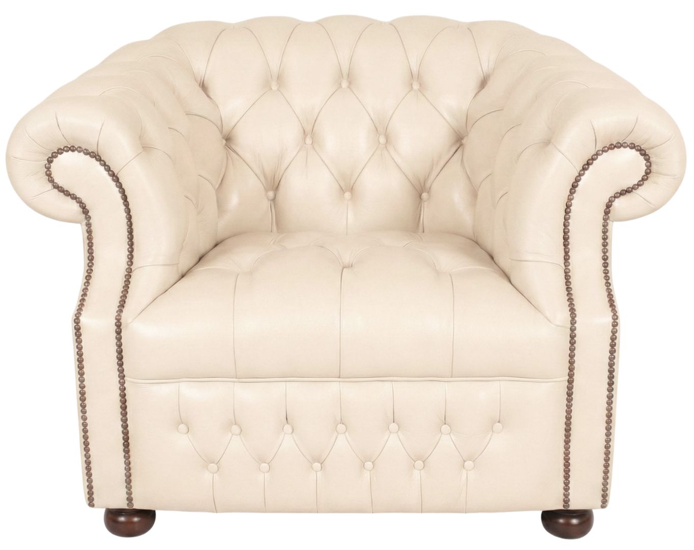 Rothwell Club Chair Seater Leather Chesterfield Sofa | Fully Tufted