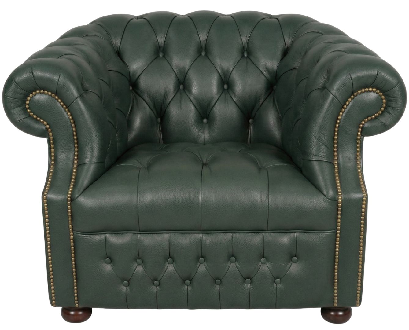 Rothwell Club Chair Seater Leather Chesterfield Sofa | Fully Tufted