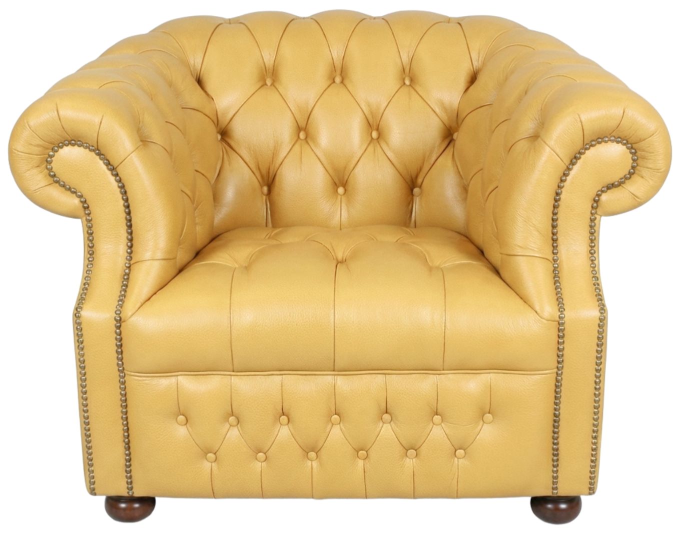 Rothwell Club Chair Seater Leather Chesterfield Sofa | Fully Tufted
