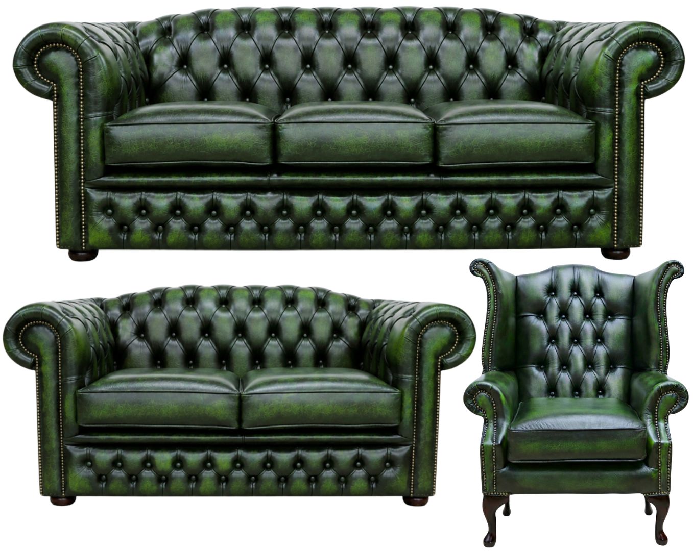 The Royale Chesterfield 3 Piece Suite