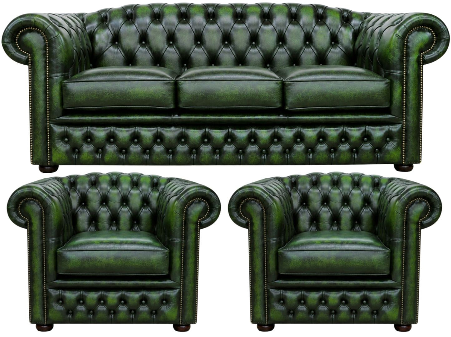The Royale Chesterfield 3 Piece Suite