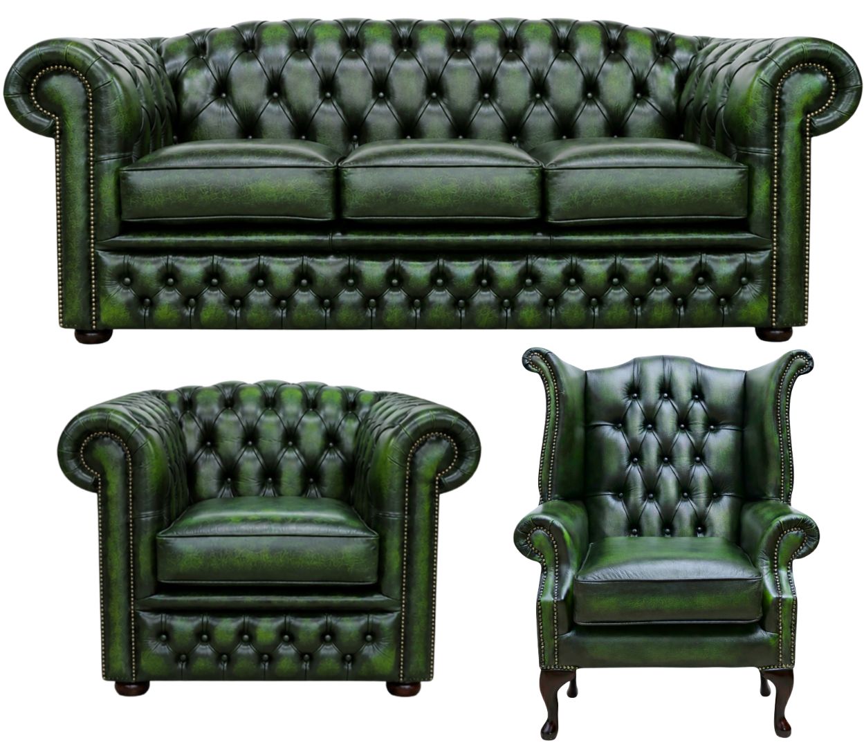 The Royale Chesterfield 3 Piece Suite