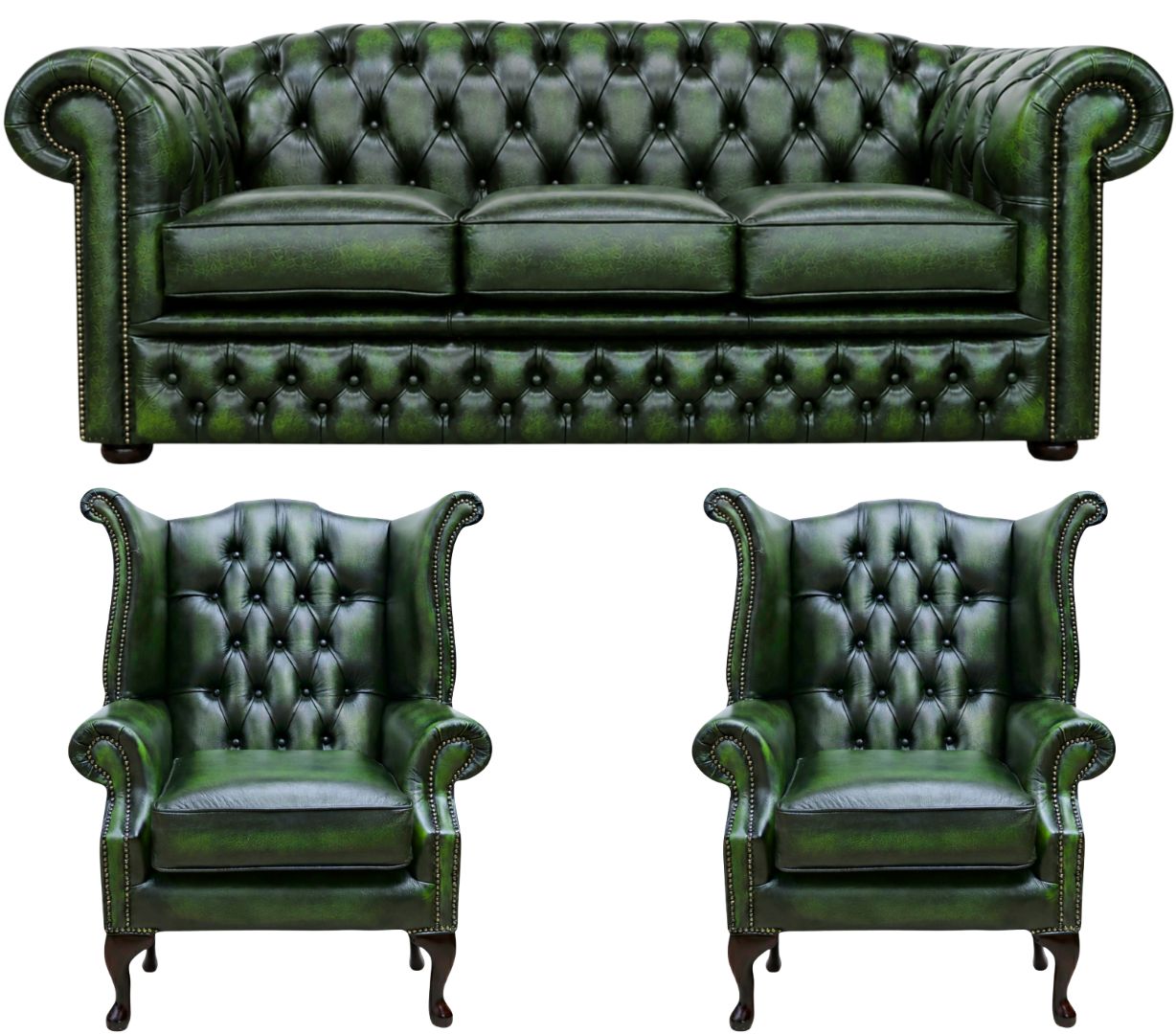 The Royale Chesterfield 3 Piece Suite
