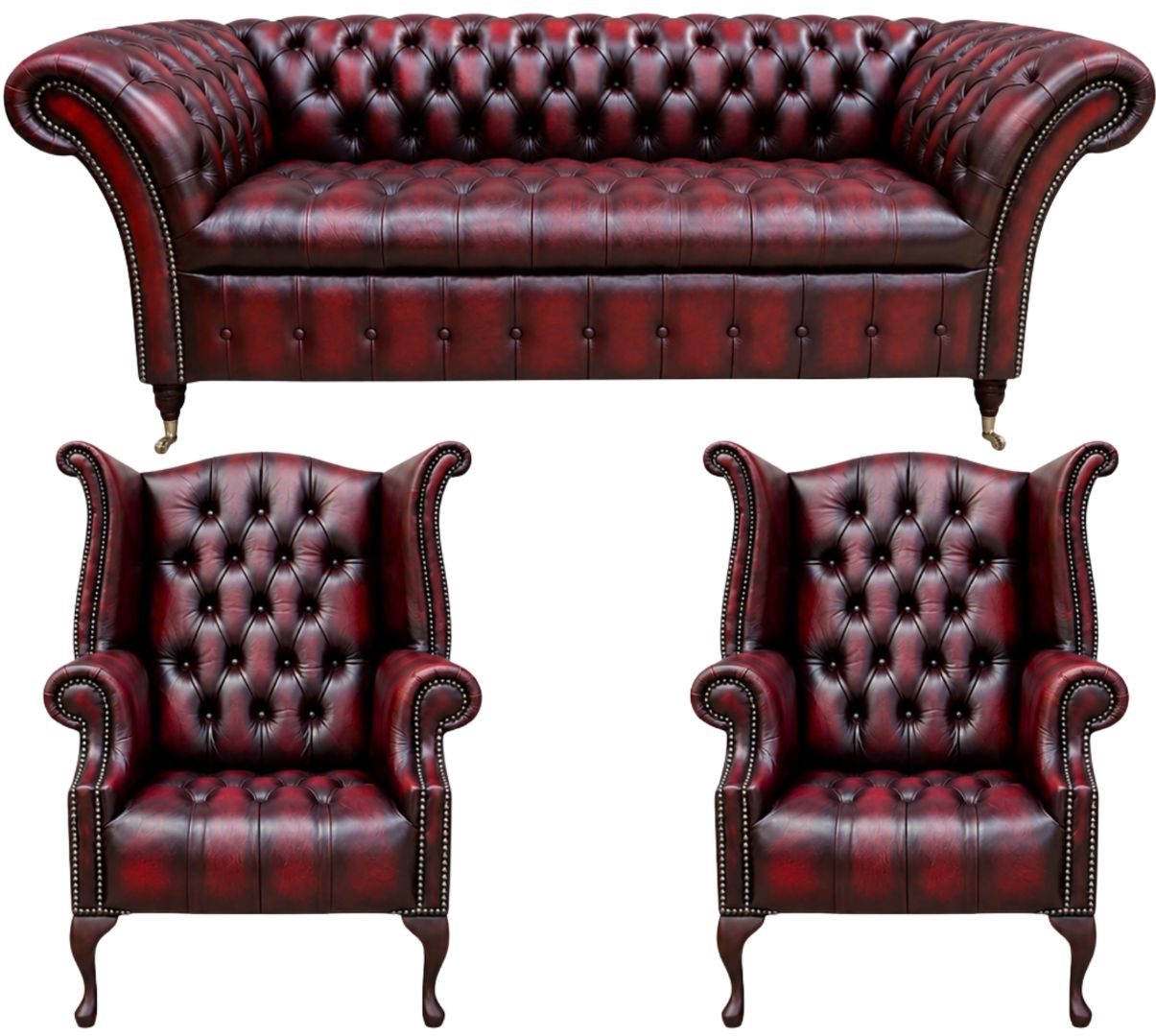 The Buckingham Chesterfield 3 Piece Suite