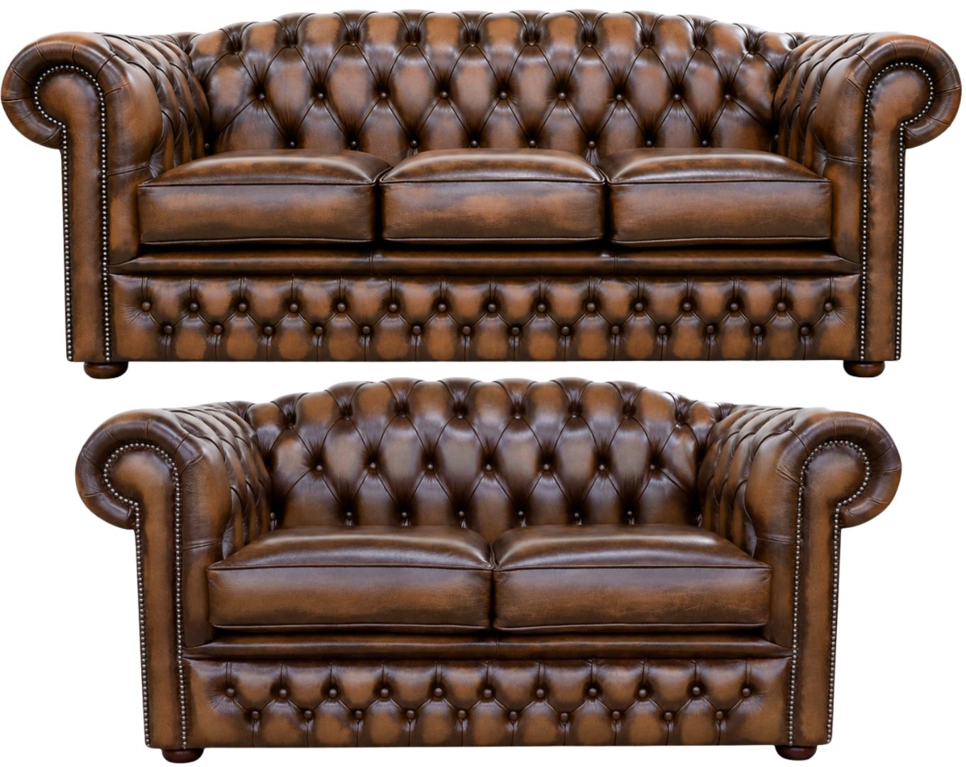 The Royale Chesterfield 3 Piece Suite