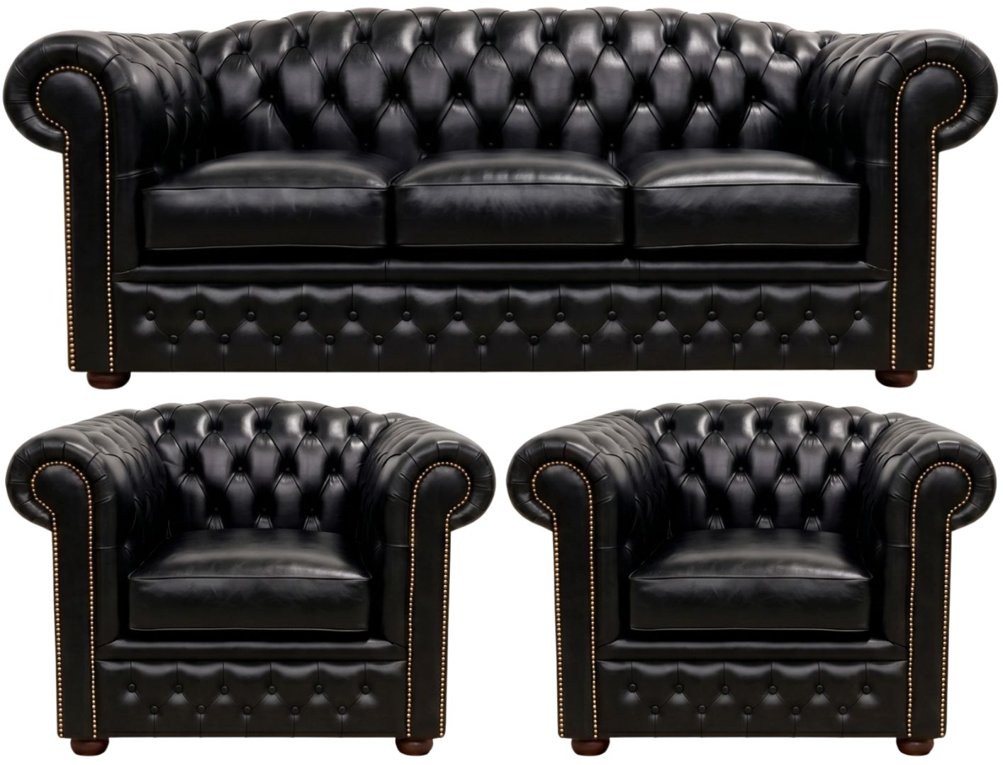 The Royale Chesterfield 3 Piece Suite