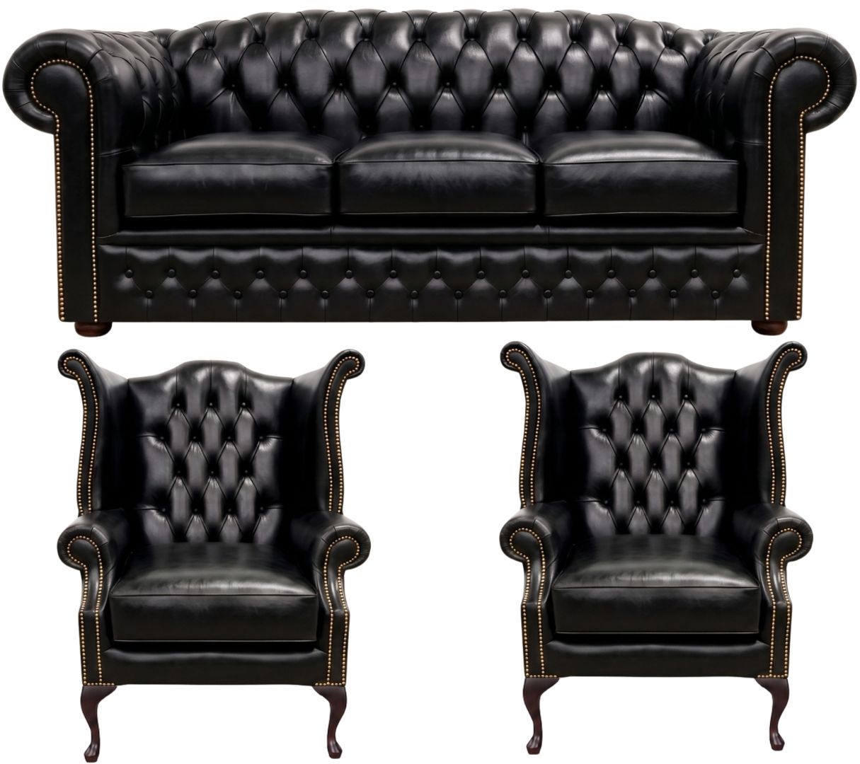 The Royale Chesterfield 3 Piece Suite