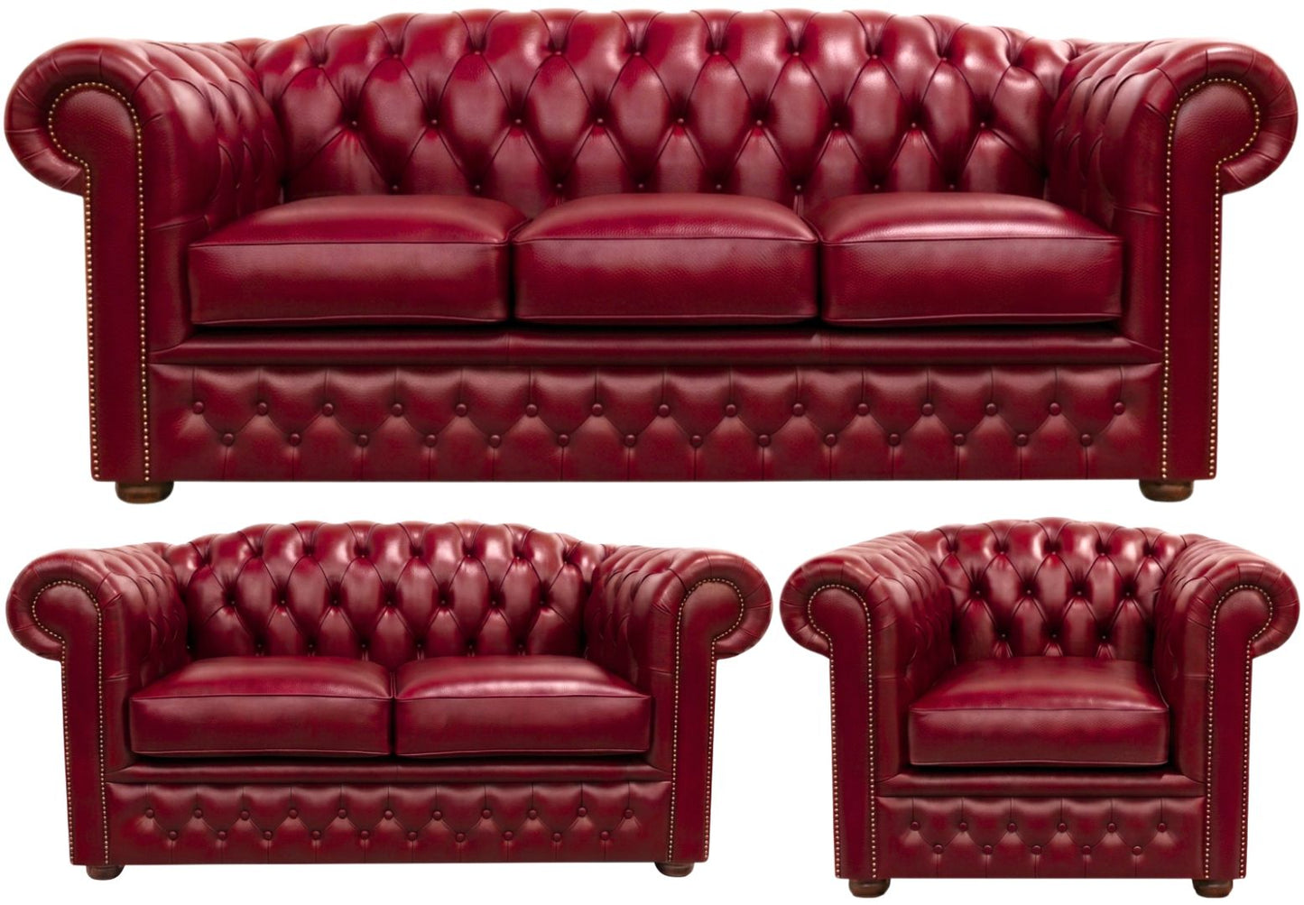 The Royale Chesterfield 3 Piece Suite