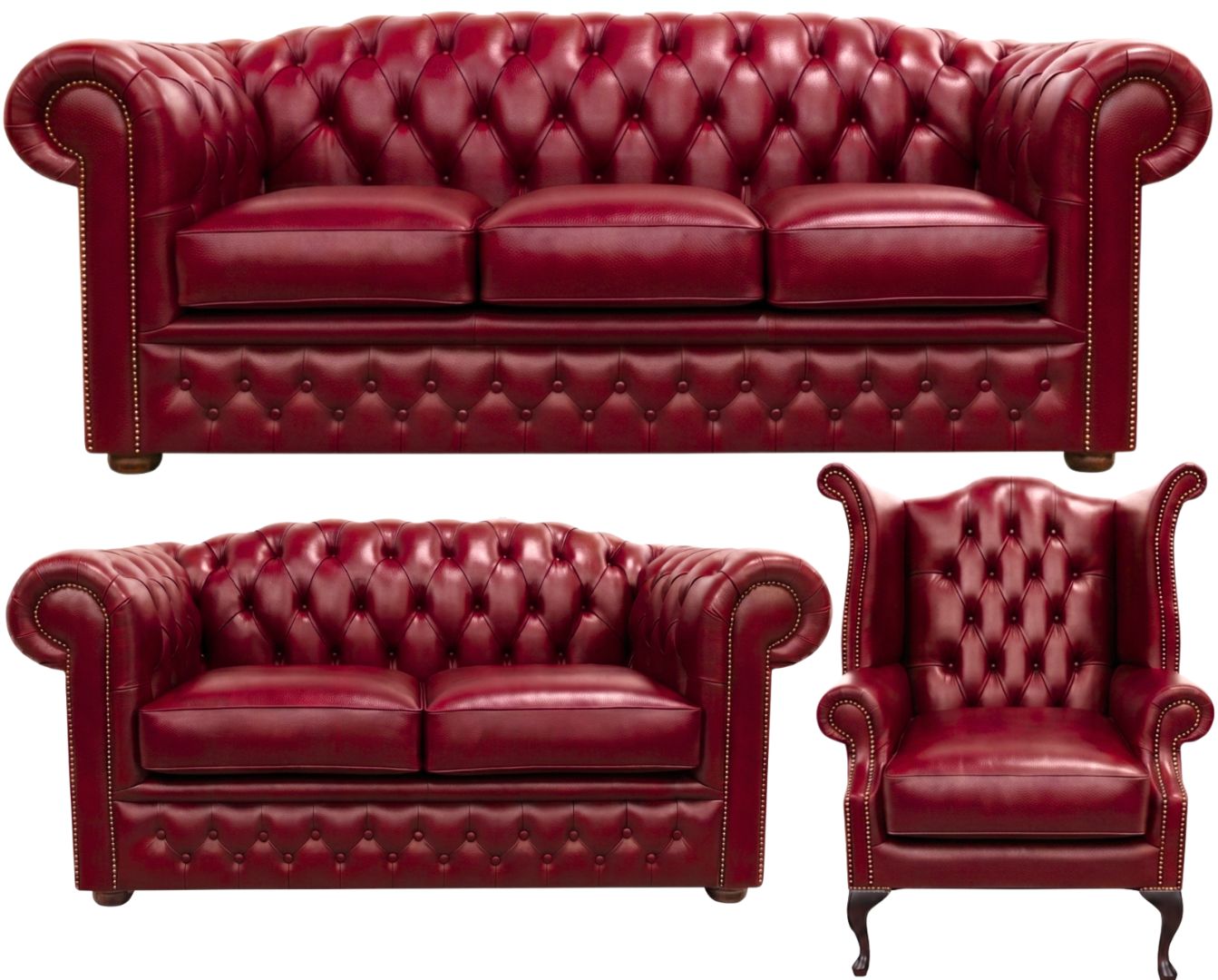 The Royale Chesterfield 3 Piece Suite