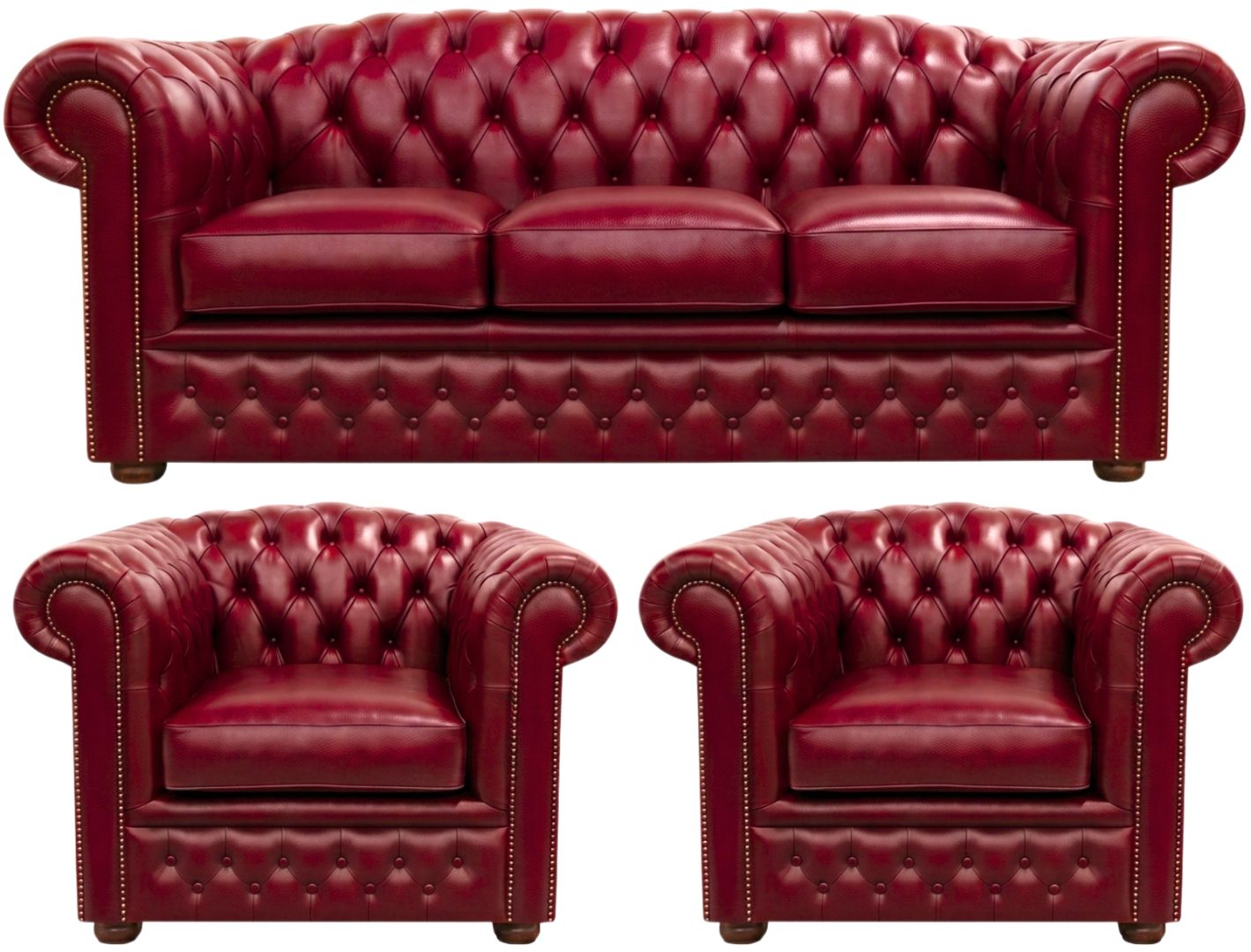 The Royale Chesterfield 3 Piece Suite