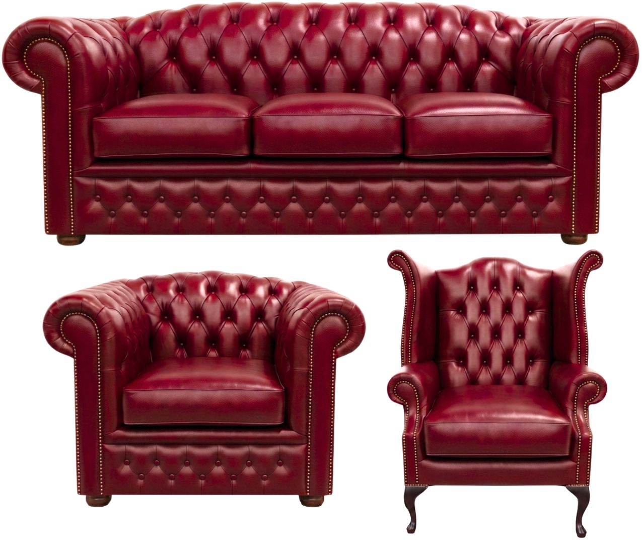 The Royale Chesterfield 3 Piece Suite