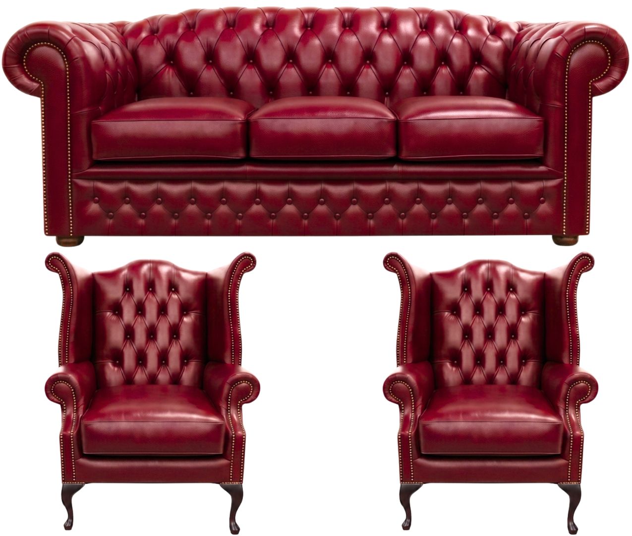 The Royale Chesterfield 3 Piece Suite
