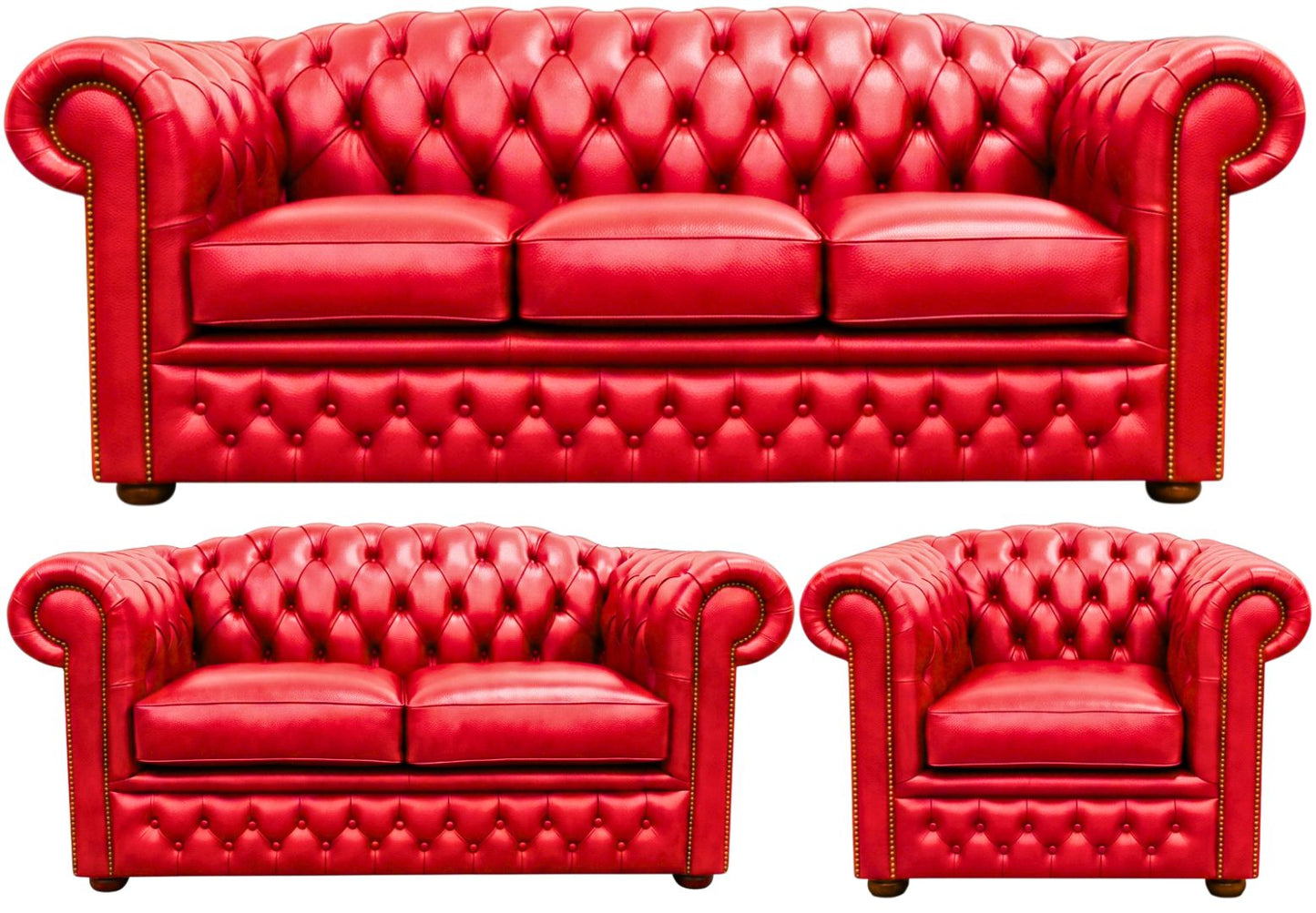 The Royale Chesterfield 3 Piece Suite