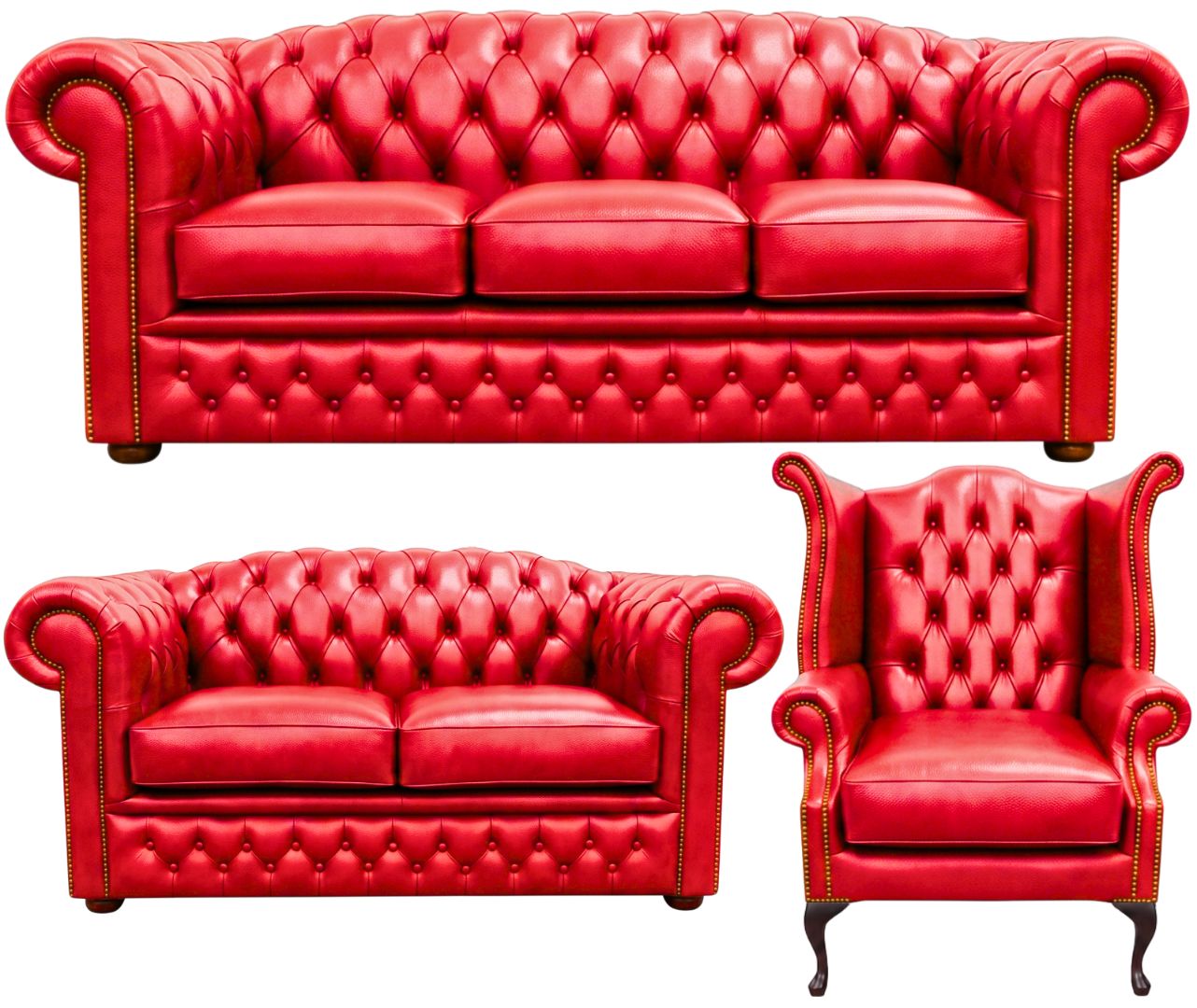 The Royale Chesterfield 3 Piece Suite