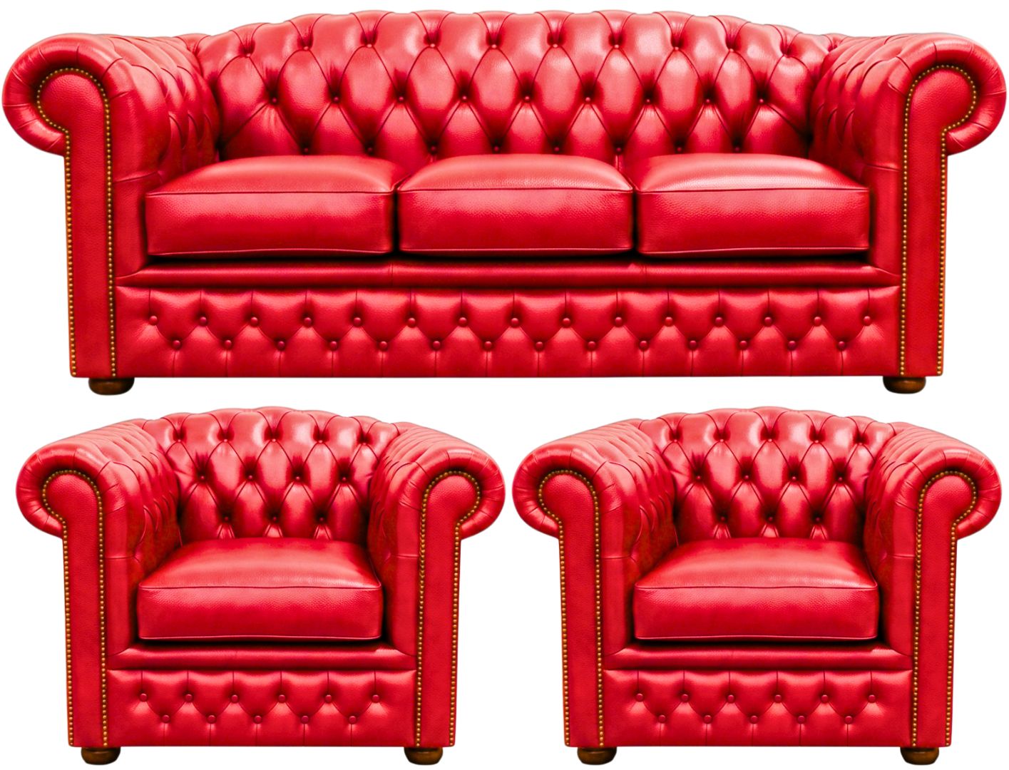 The Royale Chesterfield 3 Piece Suite