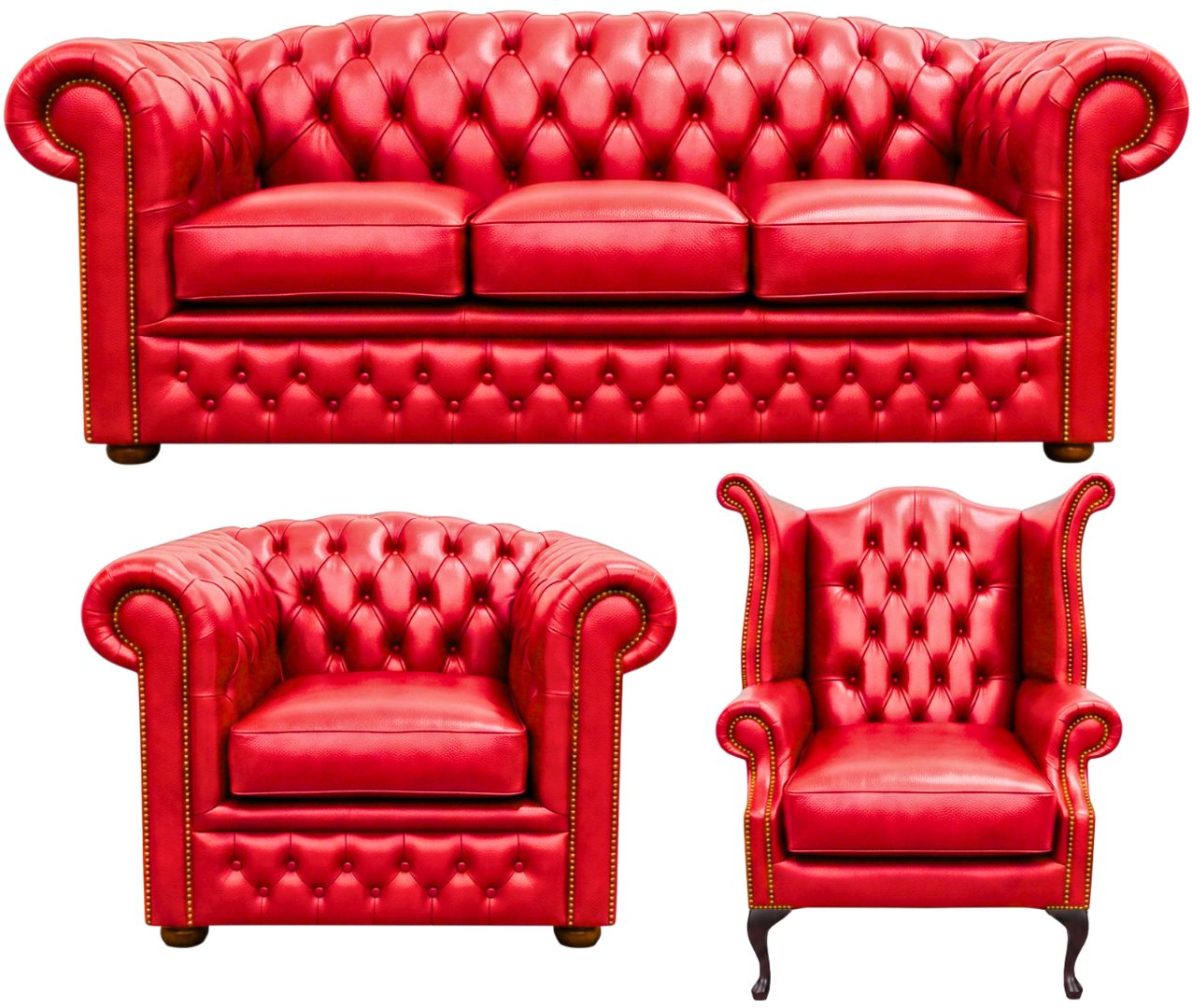 The Royale Chesterfield 3 Piece Suite
