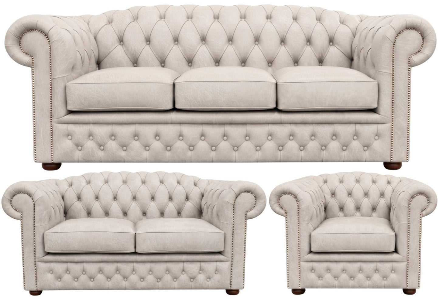 The Royale Chesterfield 3 Piece Suite