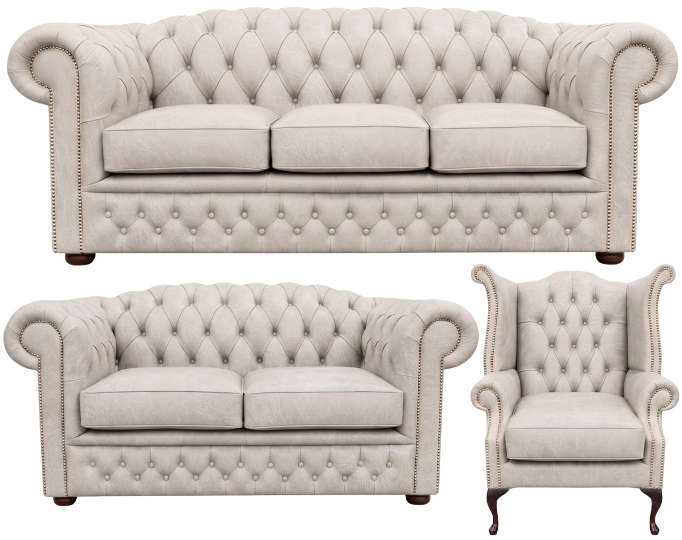 The Royale Chesterfield 3 Piece Suite