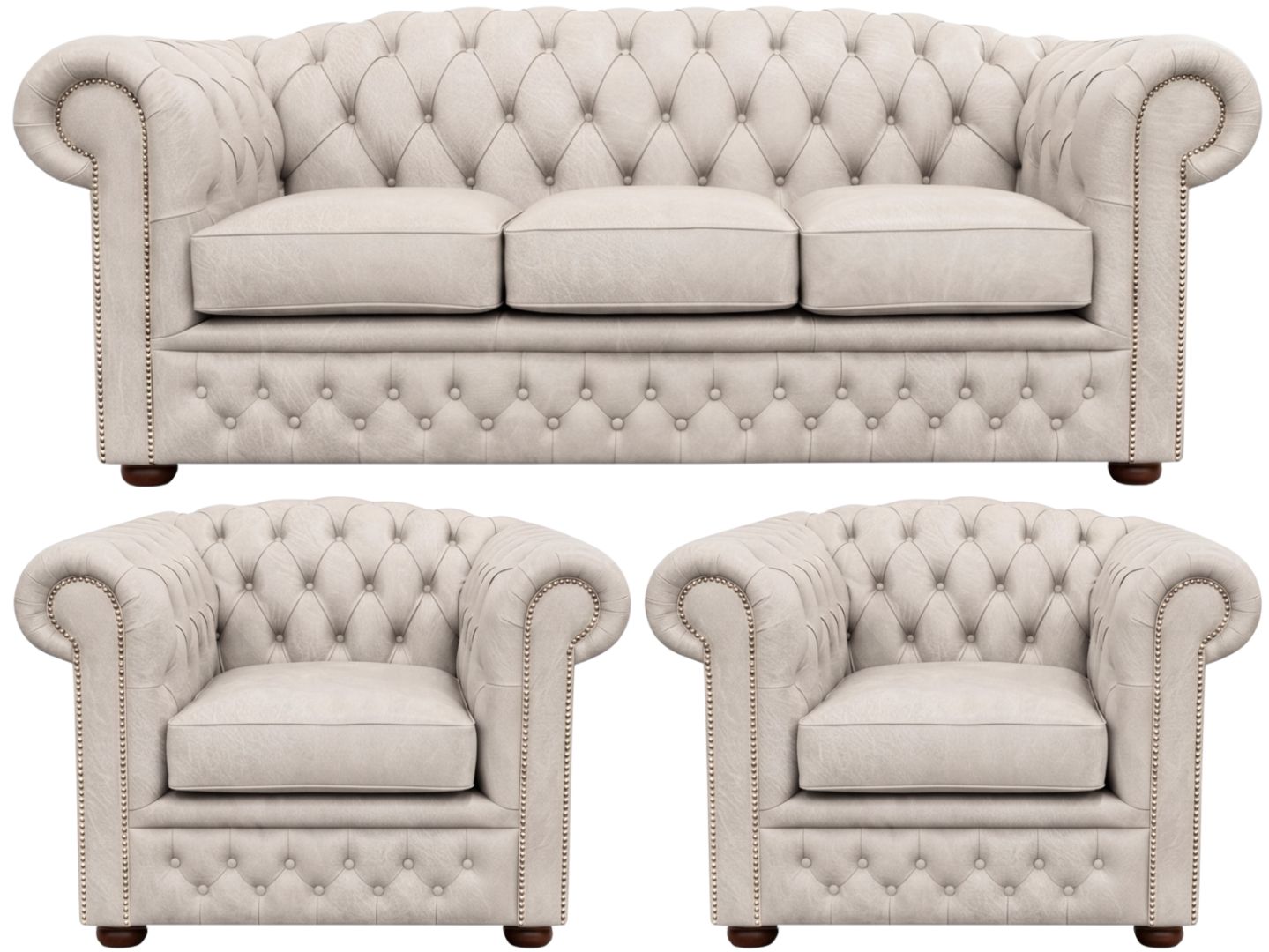 The Royale Chesterfield 3 Piece Suite