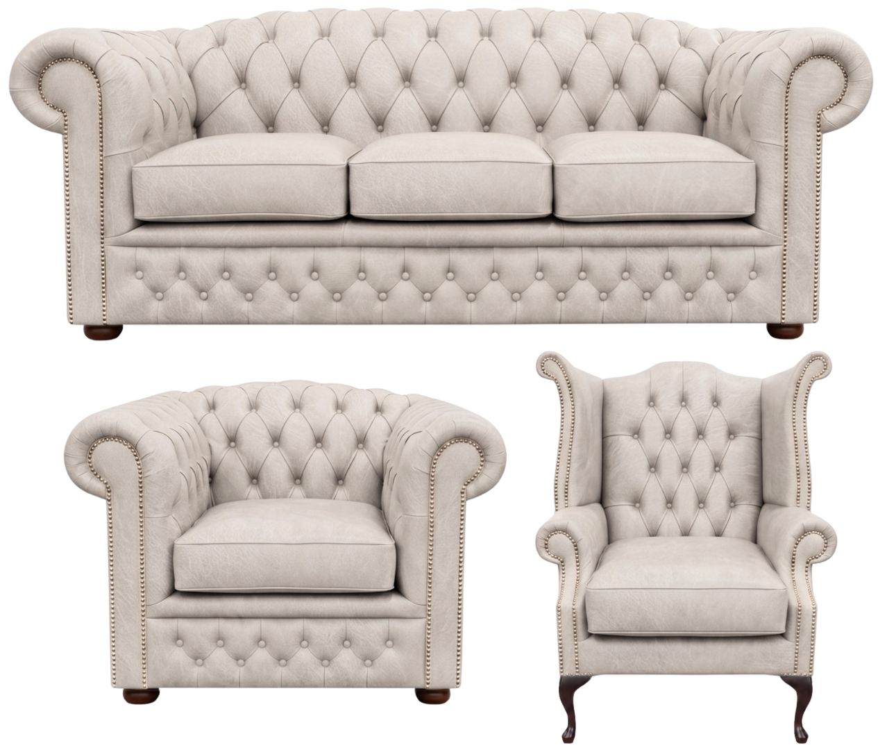 The Royale Chesterfield 3 Piece Suite