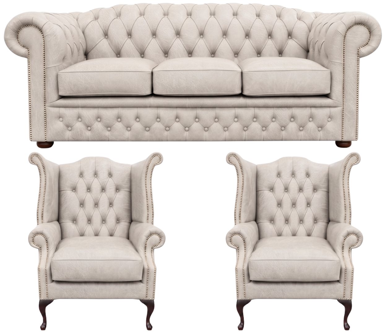The Royale Chesterfield 3 Piece Suite