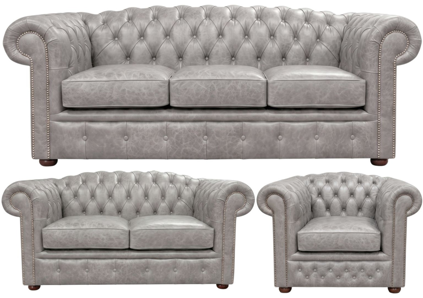 The Royale Chesterfield 3 Piece Suite