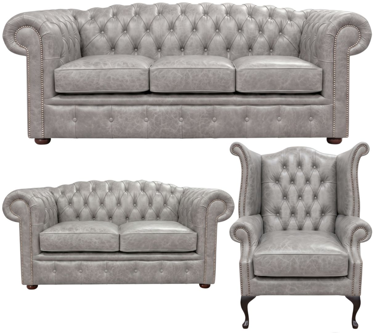 The Royale Chesterfield 3 Piece Suite