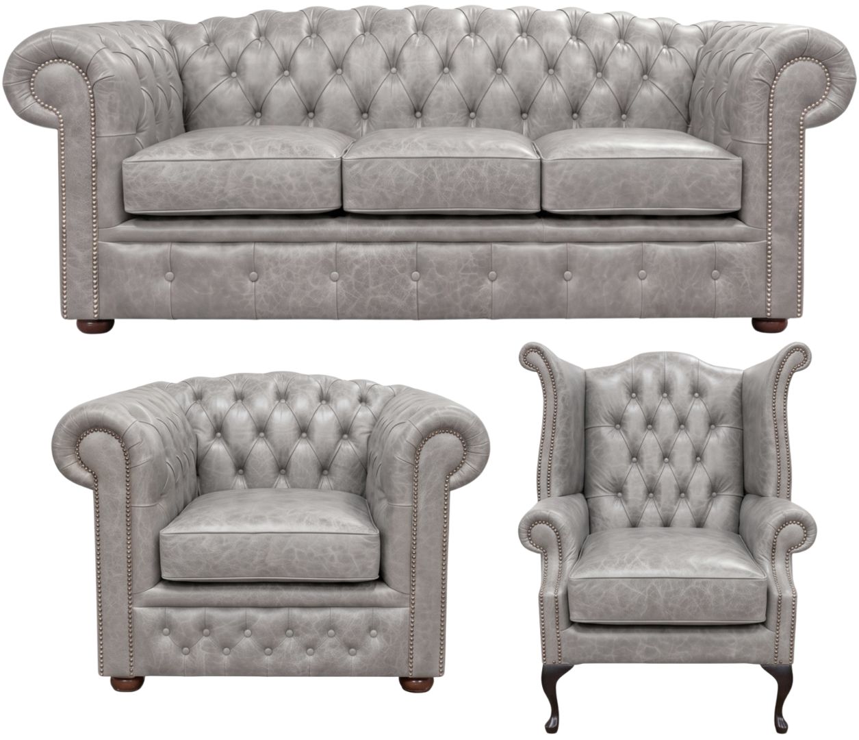The Royale Chesterfield 3 Piece Suite