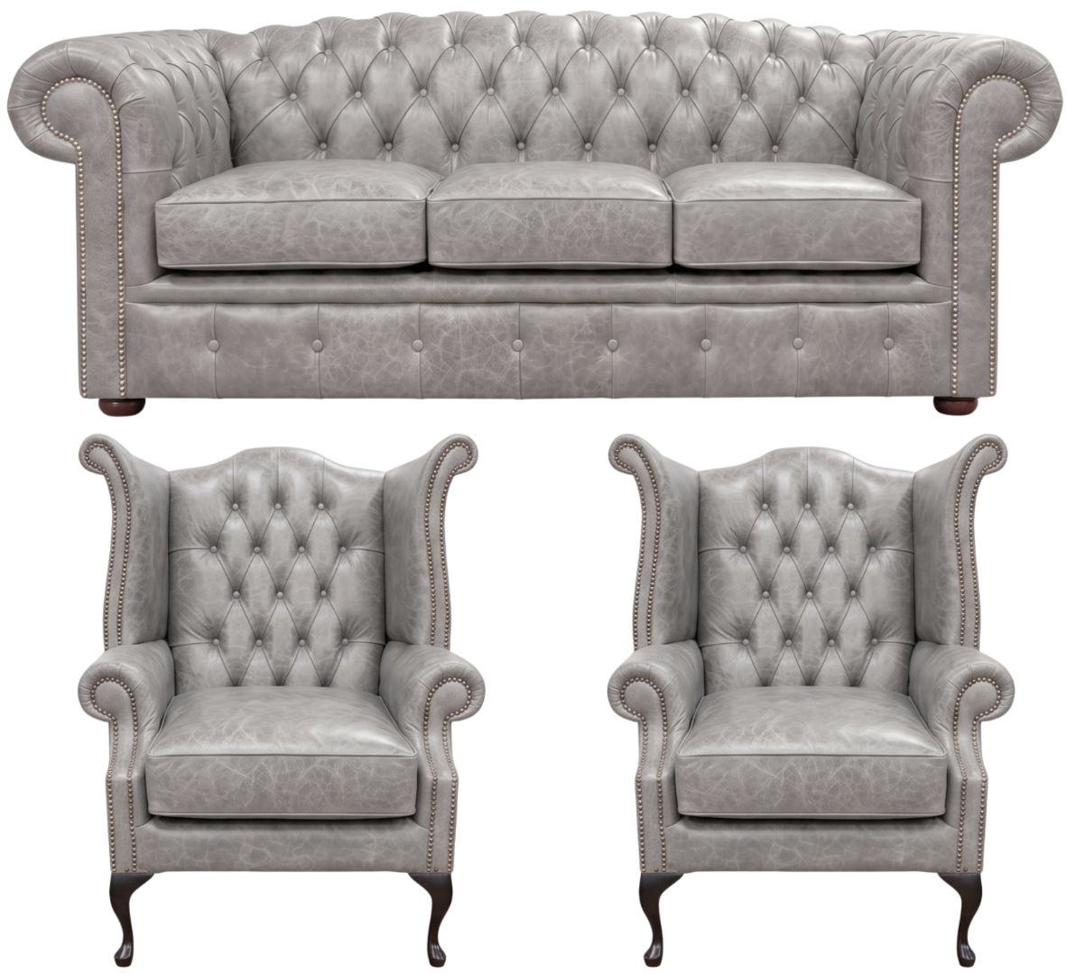 The Royale Chesterfield 3 Piece Suite