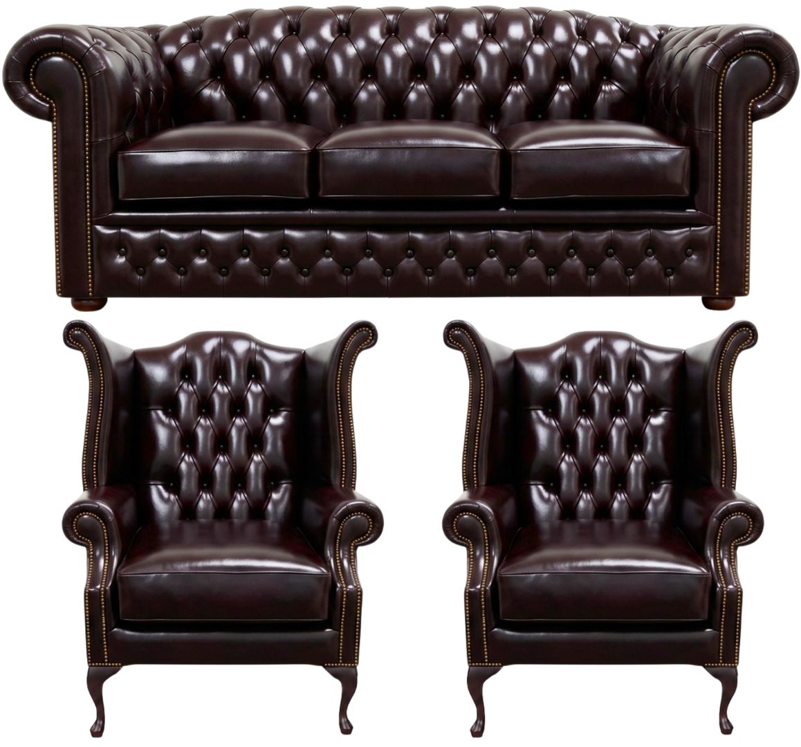 The Royale Chesterfield 3 Piece Suite