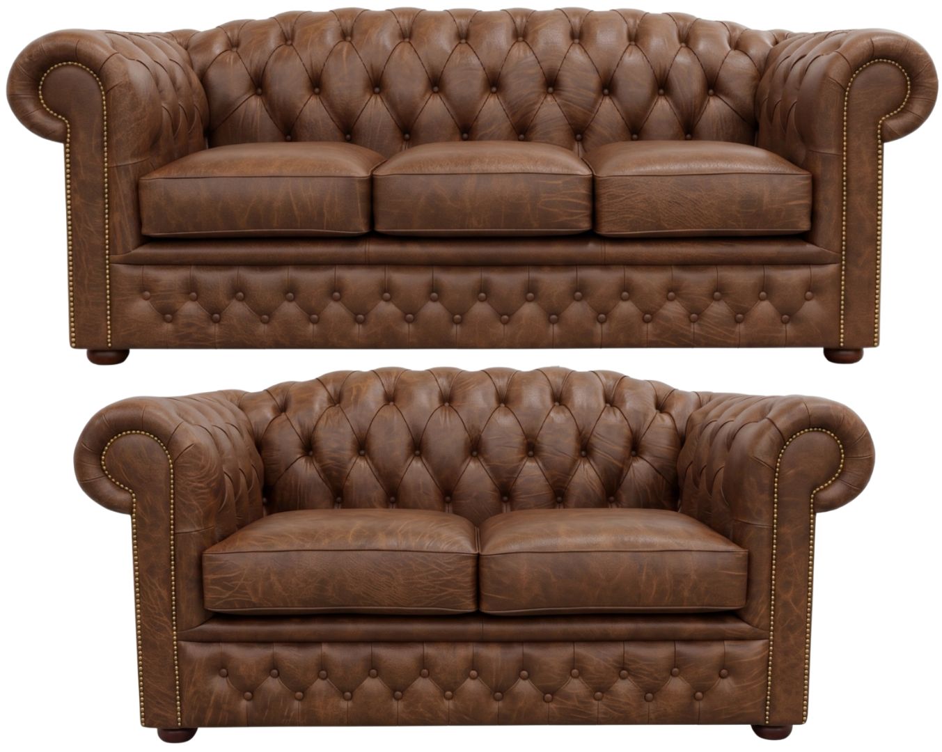 The Royale Chesterfield 3 Piece Suite