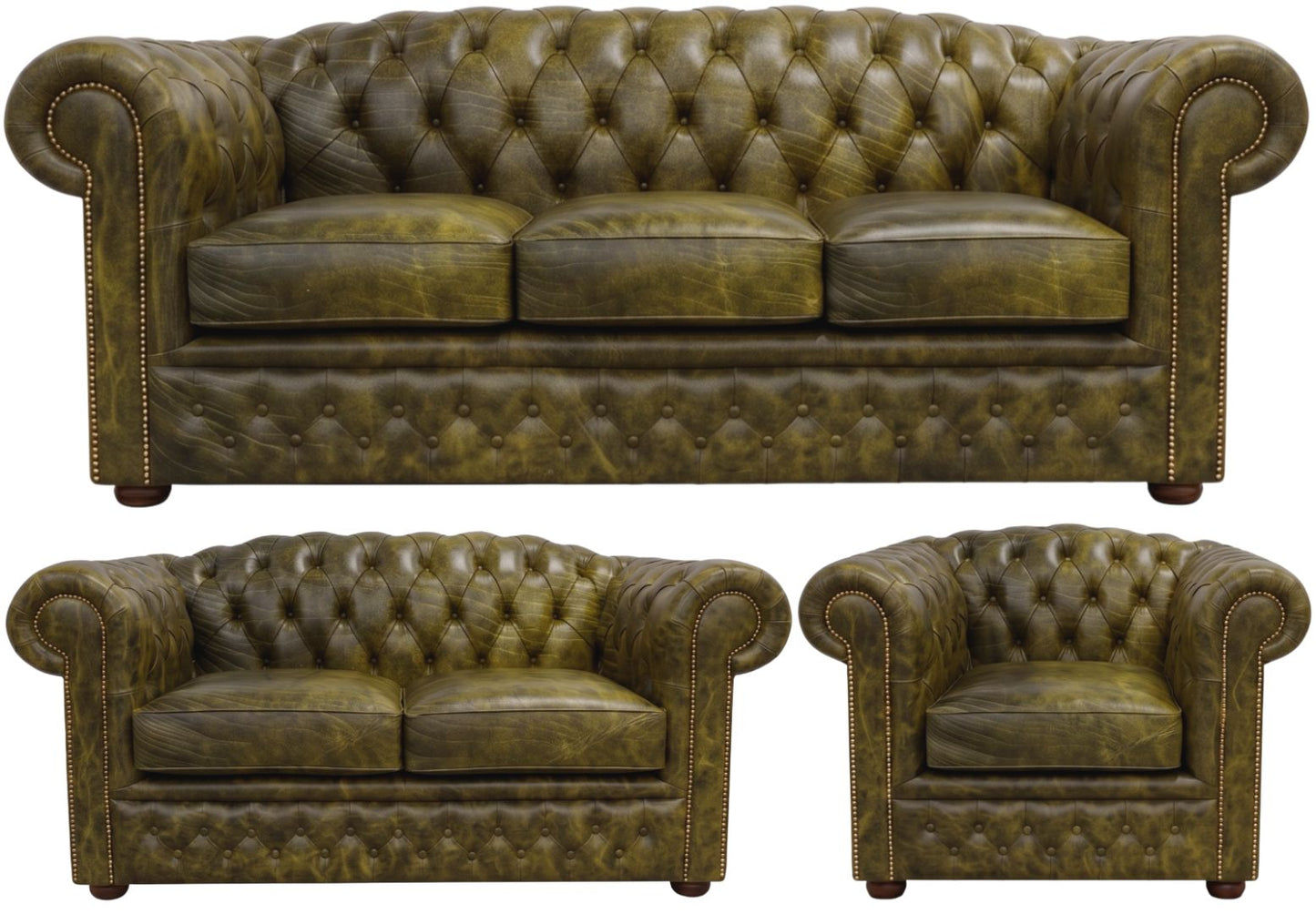 The Royale Chesterfield 3 Piece Suite