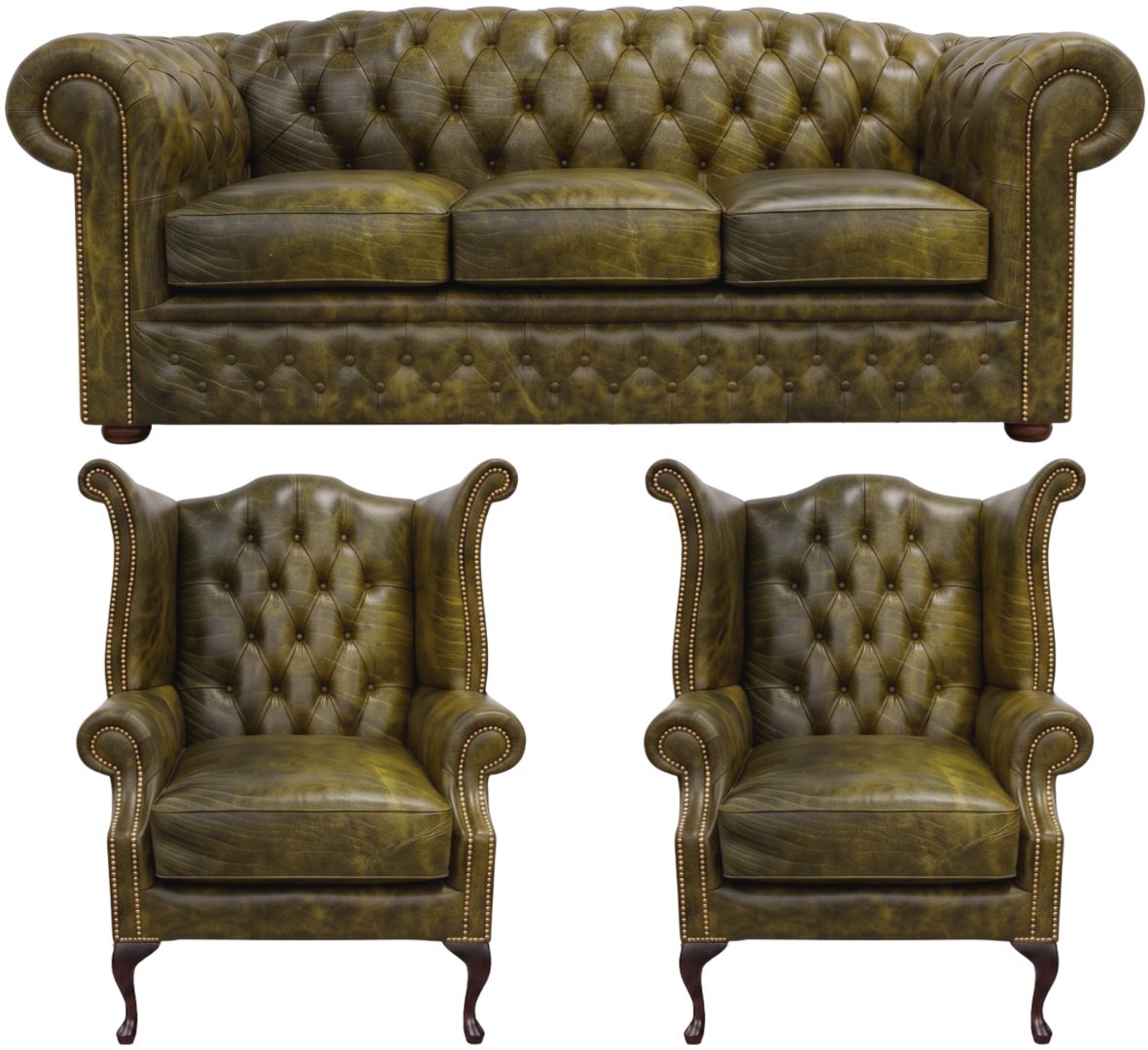 The Royale Chesterfield 3 Piece Suite