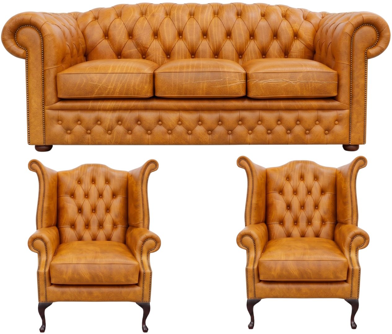 The Royale Chesterfield 3 Piece Suite