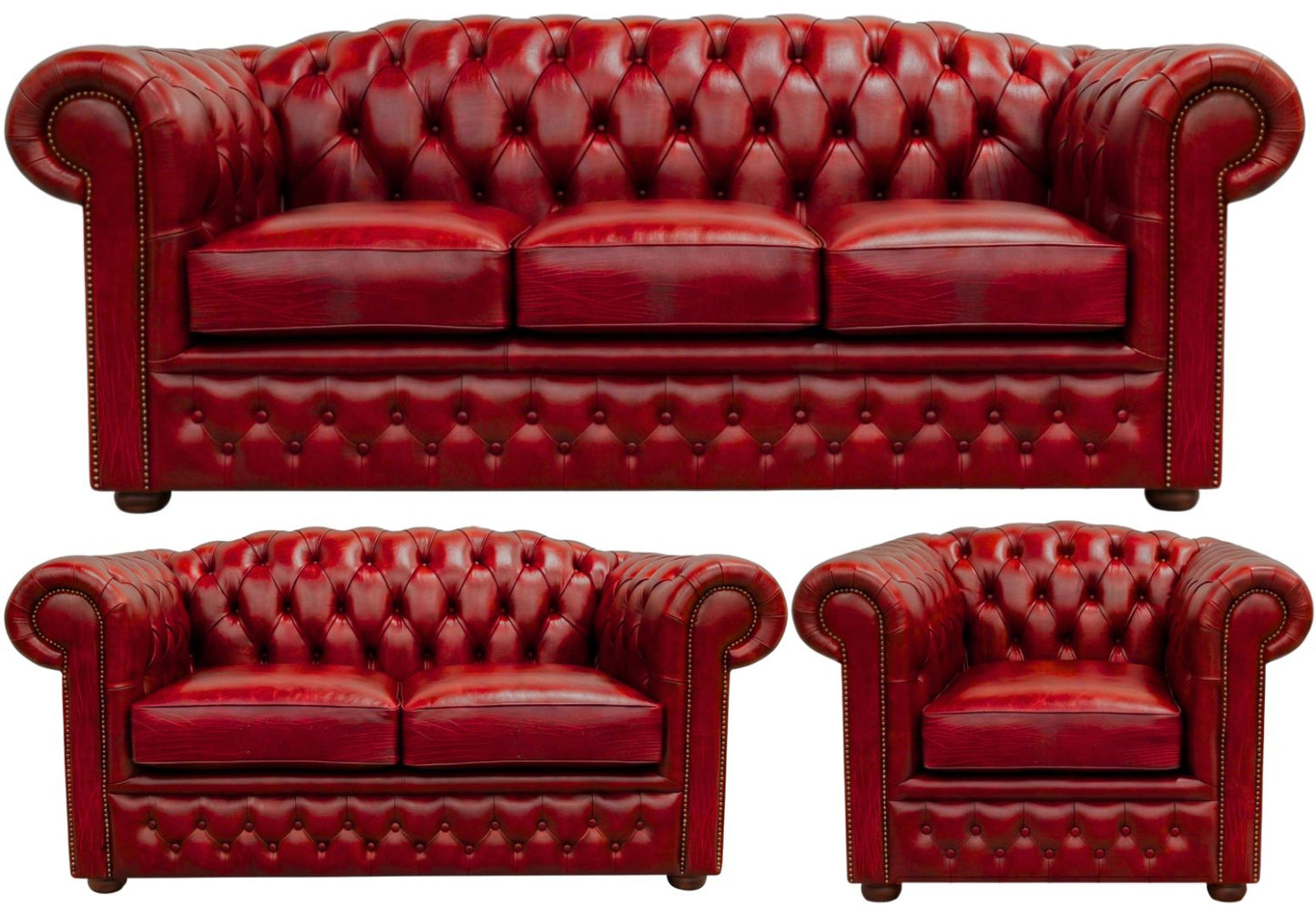 The Royale Chesterfield 3 Piece Suite