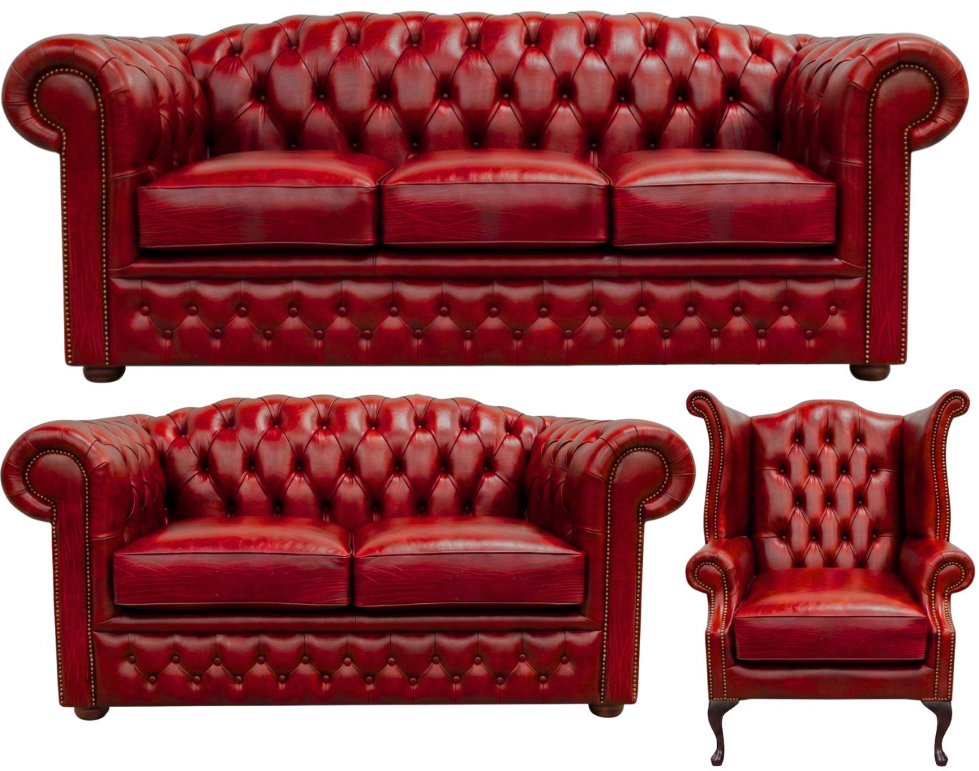 The Royale Chesterfield 3 Piece Suite