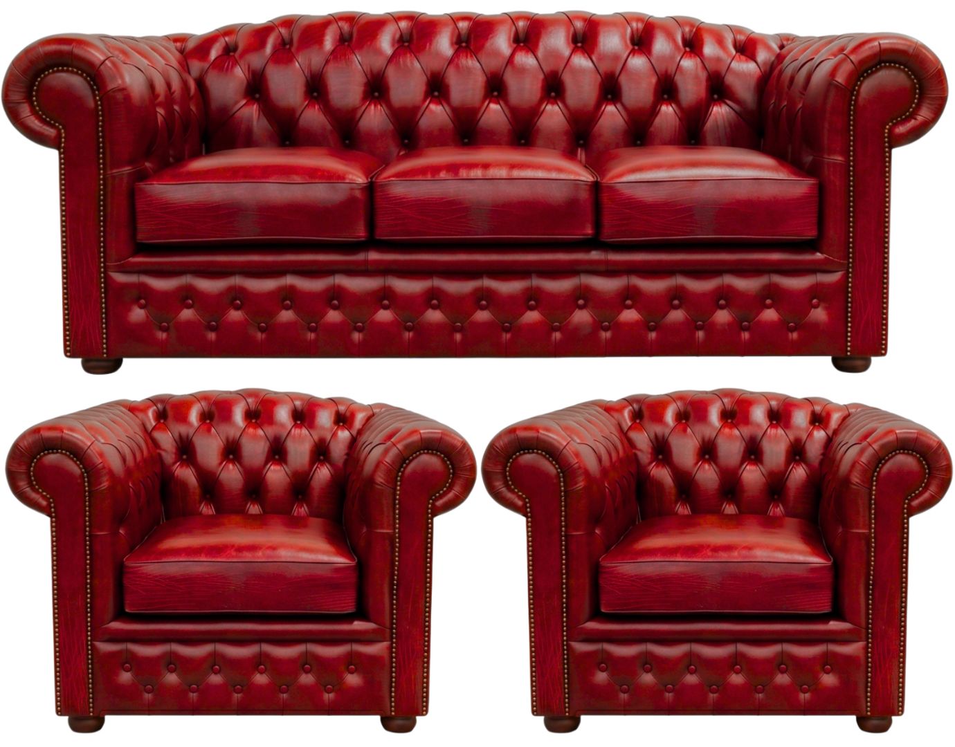 The Royale Chesterfield 3 Piece Suite