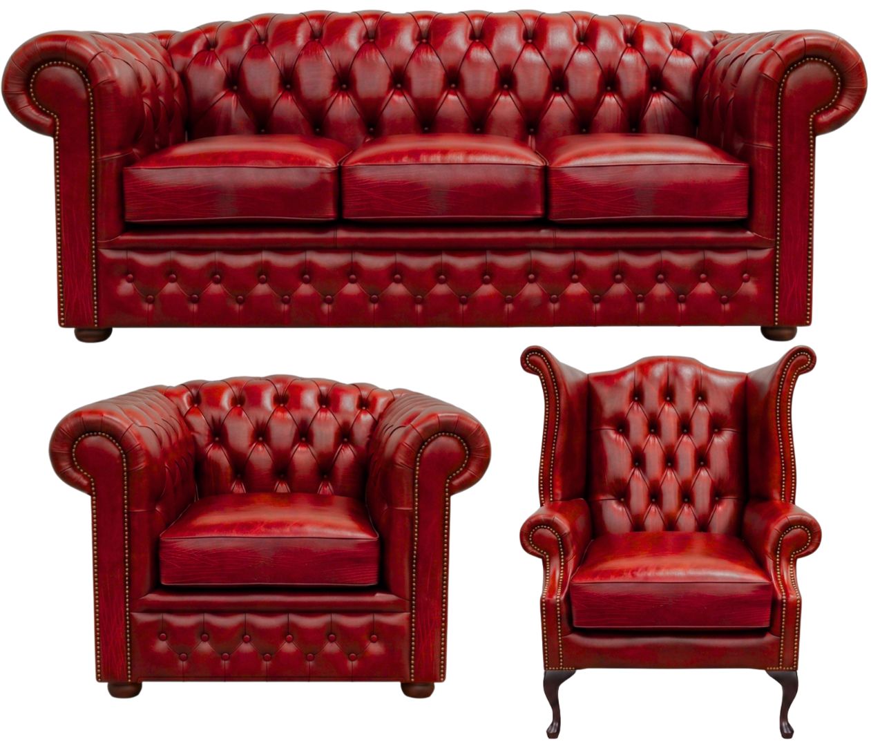 The Royale Chesterfield 3 Piece Suite