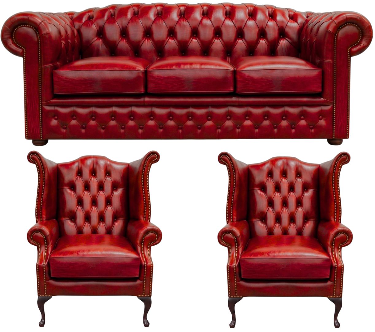 The Royale Chesterfield 3 Piece Suite