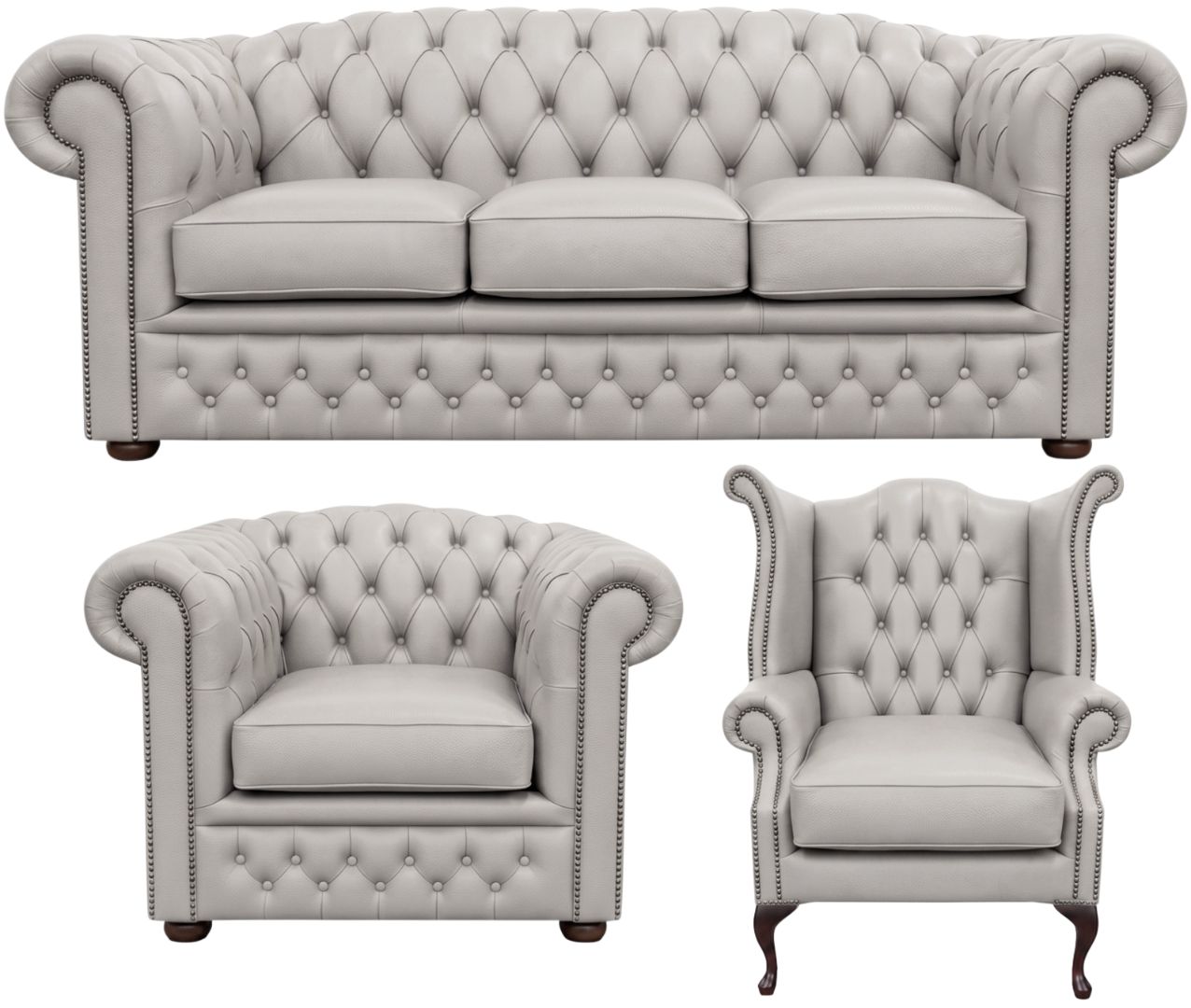 The Royale Chesterfield 3 Piece Suite
